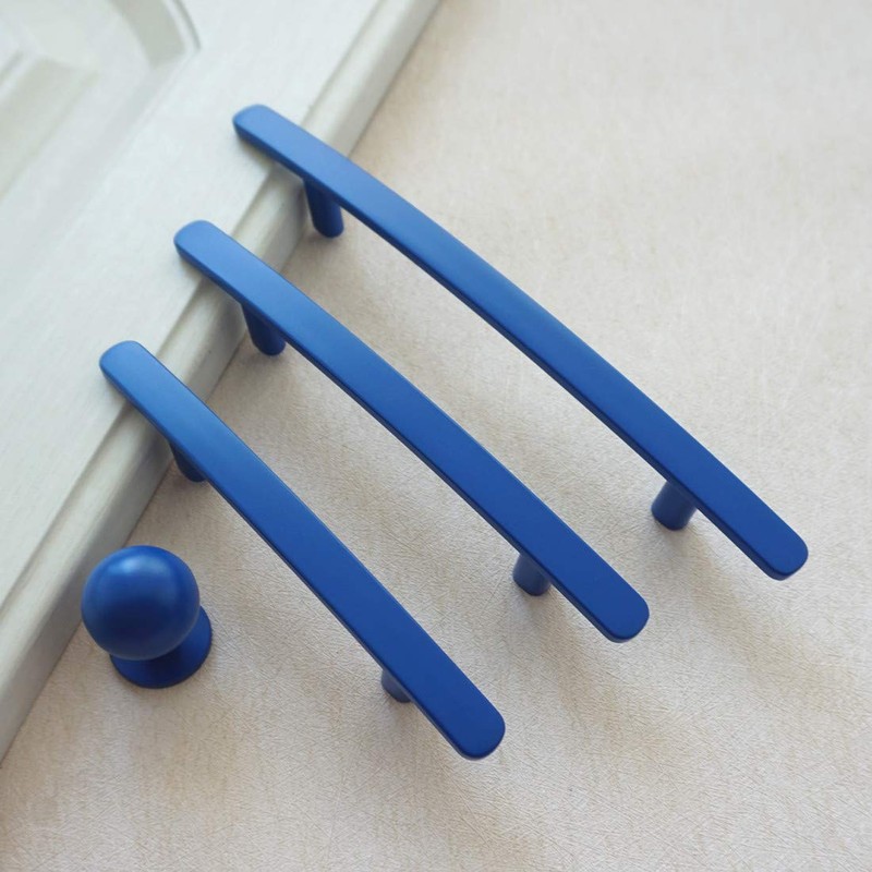 LBFEEL 3" 3.78" 5" Blue Drawer Pulls Kitchen Cabinet Handles