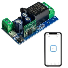 QIACHIP 1 Kanal Smart WIFI Intelligenter Schalter,Ewelink App mit Alexa/Google Home,5V/12V/48V Garagentor Fernbedienung Switch Relaismodul Momentary/Self Locking