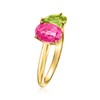 Ross-Simons 1.60 Carat Pink Topaz and .90 Carat Peridot Toi