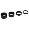 Headset Spacers 1 1/8" 4 pack (black) - 5mm, 10mm,