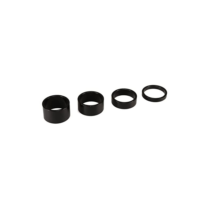 Headset Spacers 1 1/8" 4 pack (black) - 5mm, 10mm,