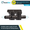 SharkBite 1/2 Inch Poly Crimp Ball Valve, Pack of 2,