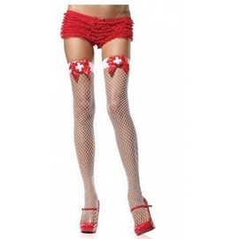 less is more Sexy Nurse Costume Net Socks