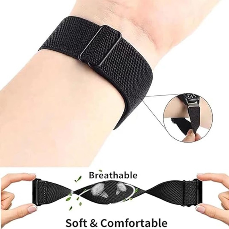 Elastic Nylon Replacement Strap for Garmin Approach S42/S40/S12, 20 mm