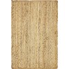 Unique Loom Braided Jute Collection Classic Quality Made Natural Hand