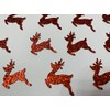 50 x Red Reindeer Christmas Table Confetti | Rudolf the
