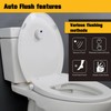 KERDE 2-Inch Automatic Toilet Flusher - Dual Flush Valve with