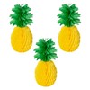 Alvogimor 3-Pack Pineapple Honeycomb Decorations,14 Inch, Paper Pineapple Table Hanging