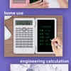 Portable 10 Digits Scientific Calculator with Notepad, LCD Display, Lightweight,
