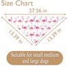 JXGZSO 1 Piece Flamingo Triangle Dog Bandana Bird Lovers Over