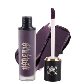 VANERIA Matte Liquid Lipstick,Long Lasting High Impact Color,Goth Lipstick,Black Lip Stain,Moisturize Lips,Smudge Proof (Black Purple)