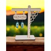 Simply Perfect Design Flip Flop Dangle Earrings, Turquoise Starfish Design,