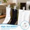 24Pcs Clear Plastic Pleated Paper Blinds Clips, Temporary Window Blinds