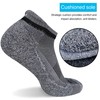 APTYID Men's Cushioned Athletic Running Ankle Socks, Dark Grey, Size