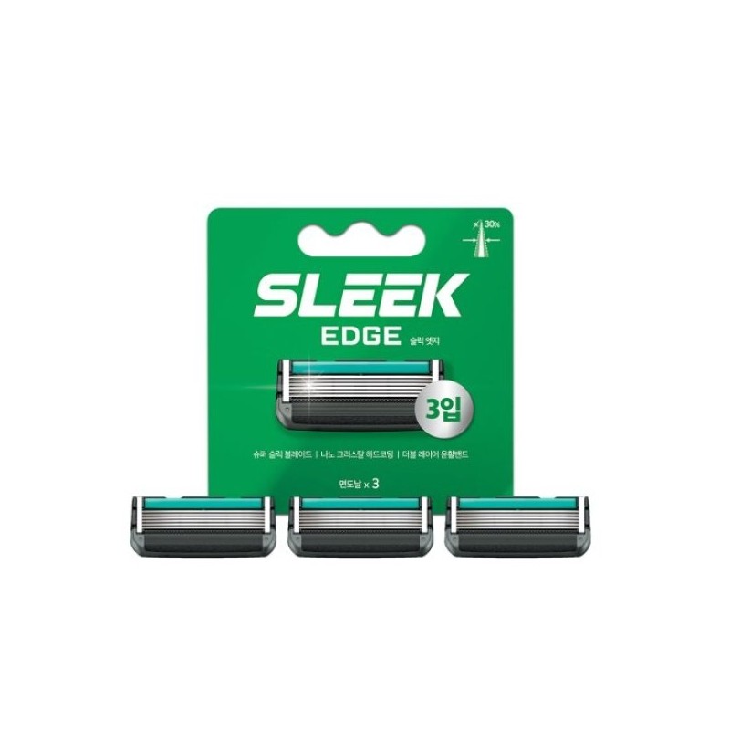 Dorco Slick Edge Razor Blades 3 Pack / 도루코 슬릭