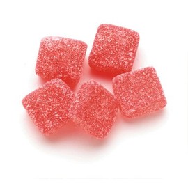Sweet Candy Company Red Cinnamon Gummy Squares - Hot and Spicy Cinnamon Gummy Candy in Bulk, Gluten Free Gummies for Kids and Adults, Kosher, Made in the USA - 5 lb Bag