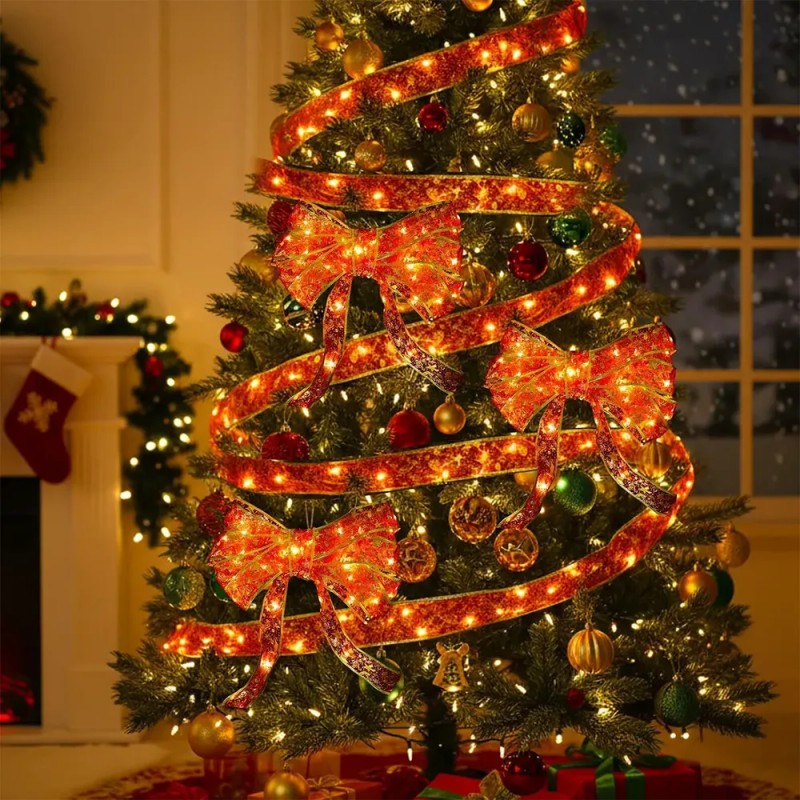Hyz.mx - Serie Liston Navideño Luces Led Arbol De Navidad