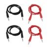 YINETTECH 4Pcs 1000V Dual 4mm Banana Plug Multimeter Test Lead