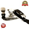 MEN'S CUT THROAT WET STRAIGHT EDGE RAZOR 5 PC SHAVING