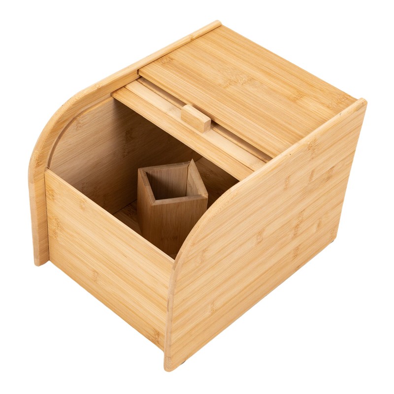 10kg Bamboo Rice Storage Container With Lid Rectangular Rice Storage