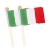 Lebei Small Italy Italian Flag Mini Handheld 4x6 Inch Stick