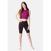 Bellivalini Women's Short Cotton Leggings BLV50-200, brown
