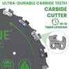 Byane Carbide Brush Cutter Blade, Trimmer Chainsaw Tooth Saw Blade,