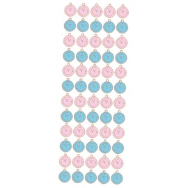 TEHAUX 60pcs Clock Pendants for Jewelry Crafting Cute Earring Accessories for Necklaces Anklets and Key Chains and Practical Design