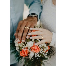 AmDxD Jewellery Ladies' 18 Carat Elegant Gold Plated Polished Wedding Ring / Cubic Zirconia, Stainless Steel