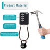 SISAV 4 Digit Cable Combination Lock 20 inches(50cm) Cable for