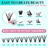Lash Extension Kit 200pcs Individual Lash Clusters Kit 40D Eyelash