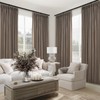 Topfinel Pinch Pleated Curtains 90 Inches Long 2 Panels Set,Dark