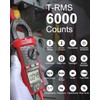 Digital Clamp Meter, Multimeter TRMS 6000 Counts Amp Volt Meter