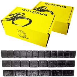 Octopus 1000Pcs Zinc Black Stick-On Wheel Balancers Weight 1oz, 0.5oz, 0.25oz, 1oz.
