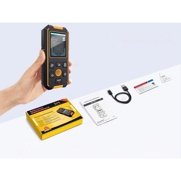 3-in-1 Rechargeable Stud Finder Wall Scanner Magnetic and Non-Magnetic Metal