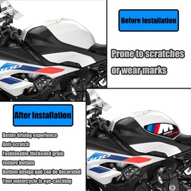 HUANGCJCJ For S1000RR M1000RR S1000 M1000 RR 2026 Motorcycle Side Tank Pad Tank Pad Knee Pad Protector Decal Traction Pad s1000rr m1000rr 2019-2026 Motorcycle Accessories [Parallel Import Goods]