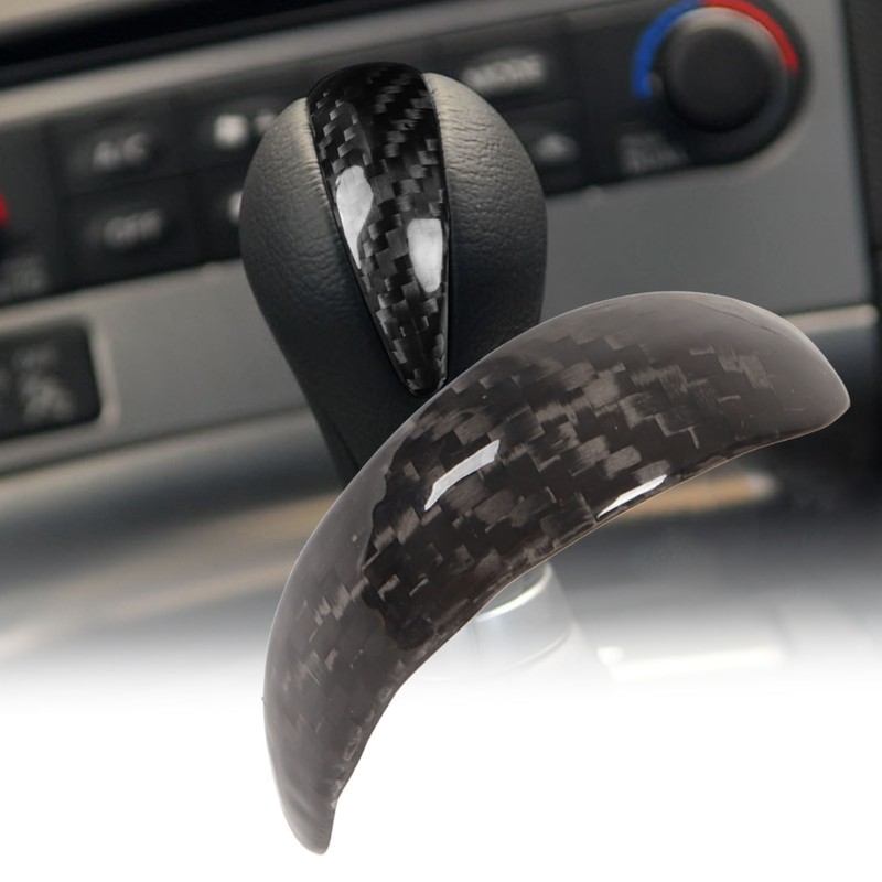 Carbon Fiber Gear Shift Knob Cover Trim Replacement for Infiniti