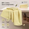 HEIRLOOM COMFORT Lemon Yellow Honeycomb Kitchen Towels 12 Pack, 16x26
