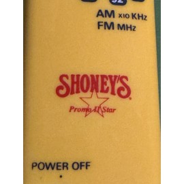 NA Shoneys Sports Stylish AM/ FM Pocket Radio Hand Strap 1990's Vintage 90s style