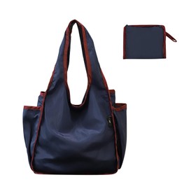 aninako Eco Bag, Foldable, Large Capacity, Stylish, Durable, Shopping Bag, Lightweight, Waterproof, Abrasion Resistant, Easy Storage, Reusable Shoulder Bag, Convenience Store, Tote, blue