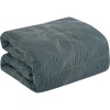 Not Available 7 Piece Grey Waves Striped Soft Bedding Comforter