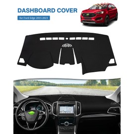 FIILINES Dash Cover for Ford Edge 2015-2025, Dashboard Cover Edge Accessories Dashboard Mat Sunshade Nonslip Mesh Protector No Glare Black
