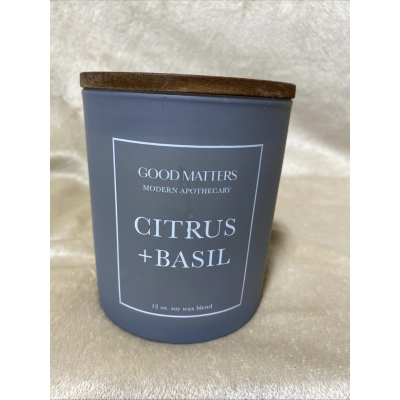 GOOD MATTERS Scented Luxury Candles, Modern Apothecary Gift Set (3