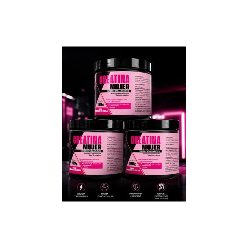 Creatina 3 Kit Para Ejercicio Y Gymnasio
