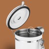 Coffee Canister 1.2L Stainless Steel Versatile Airtight Food Storage Container