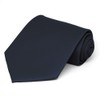 tiemart Solid Color Necktie (Dark Navy Blue)