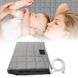 LAXVAPIU Grounding Mat Cotton Bed Pad Silver Fiber Quilted Grounded Play Mat 34.2x50 in Earth Connected Cloud Bedding with Cord