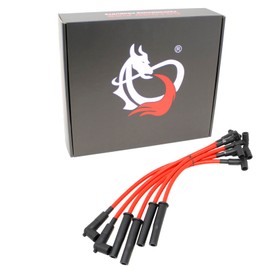 AIP Electronics Dragon Fire Race Series High Performance Ignition Spark Plug Wire Set Compatible with 1956-1988 AMC/Jeep 232 258 Inline Straight6 OEM Fit PWJ138