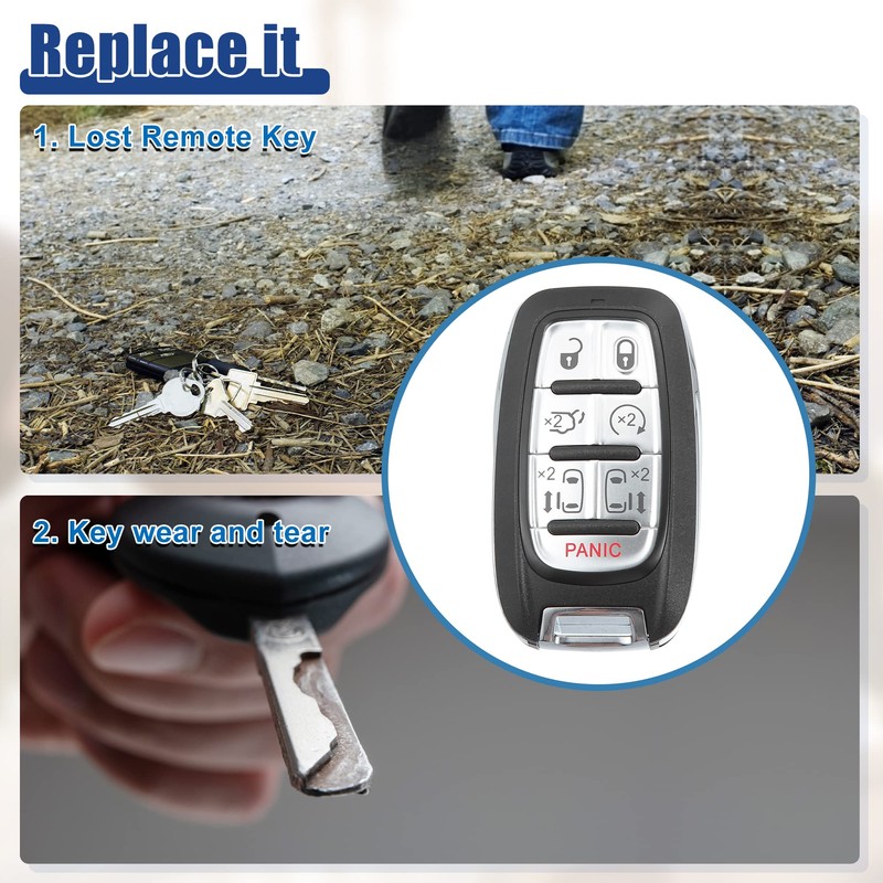 ACROPIX 433 MHz Key Fob Keyless Entry Remote Fit for