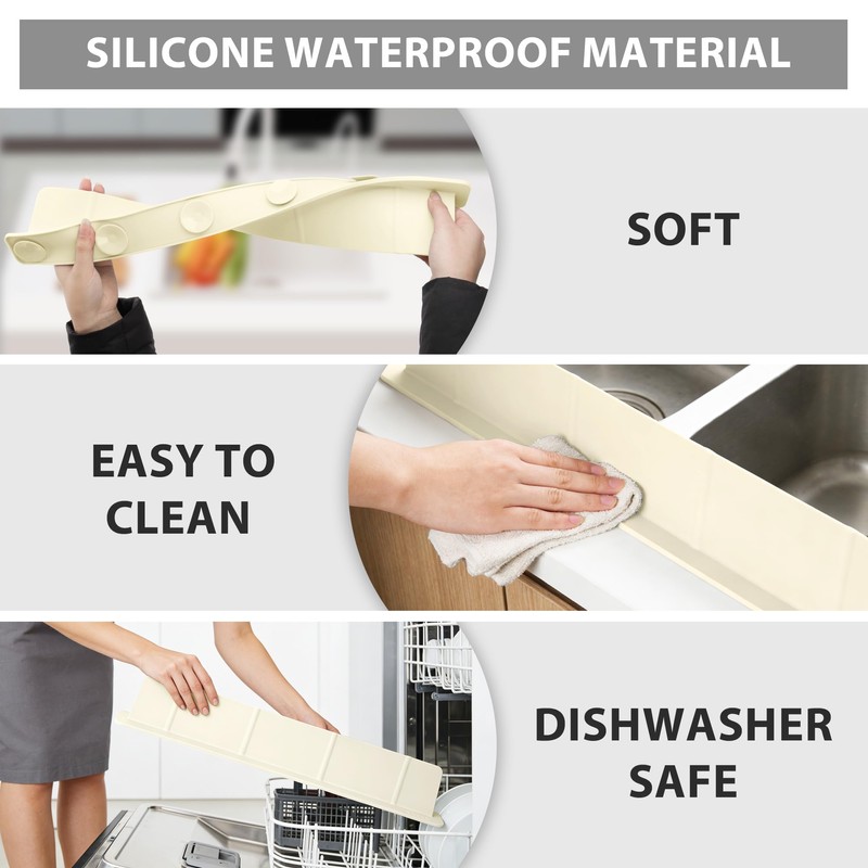 Sink Splash Guard Silicone, Compact Lightweight Accessory for Travel and